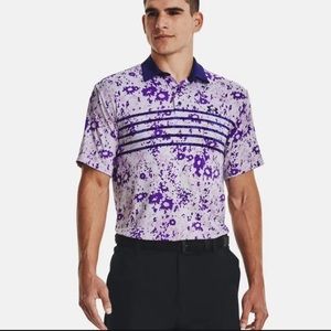 NWT MEN'S UNDER ARMOUR PLAYOFF 3.0 PRINTED GOLF POLO